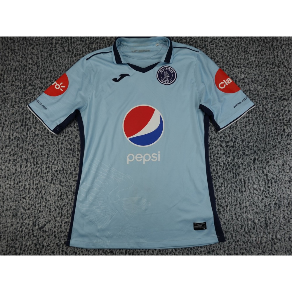 Joma Motagua Honduras Soccer Jersey Mens Large Blue Good Pepsi Sponsor Logo